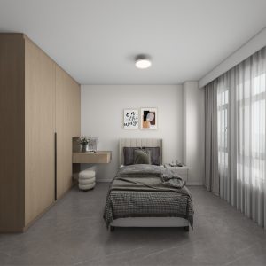 Bedroom 1 Casement Wardrobe with Dressing Table (8 feet)
