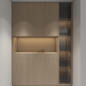 Dining Full Height Storage & Display cabinet  (6 feet)