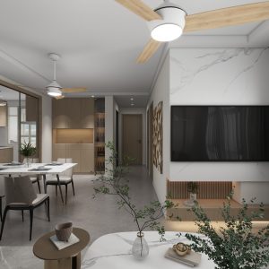 Living Suspended Tv Console & Feature Wall  (5 feet)
