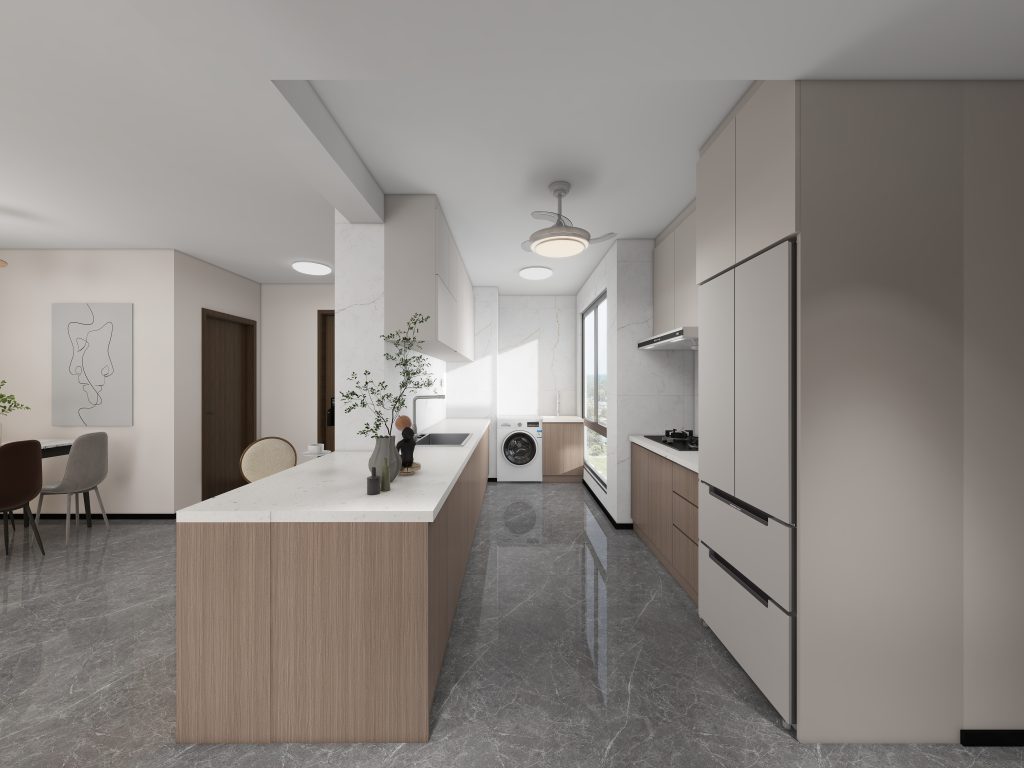 Tengah Parc Clover 5-Room Design B (Kitchen, Master Bedroom, and Bathroom Cabinets)