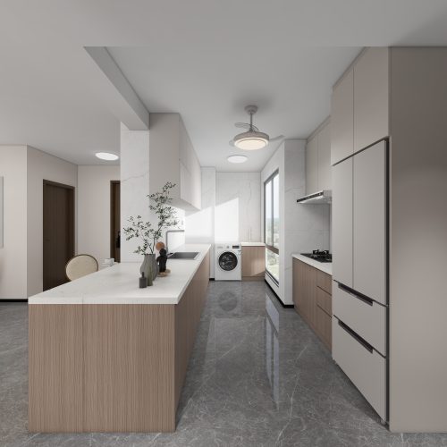 Tengah Parc Clover 5-Room Design B (Kitchen, Master Bedroom, and Bathroom Cabinets)