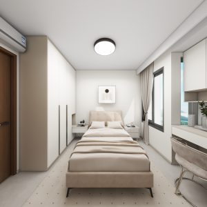 Bedroom 1 Casement Wardrobe with Dressing Table (7.5 feet)