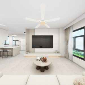 Living Suspended Tv Console & Feature Wall  (11.5 feet)