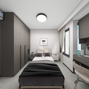 Bedroom 1 Casement Wardrobe with Dressing Table (7.5 feet)