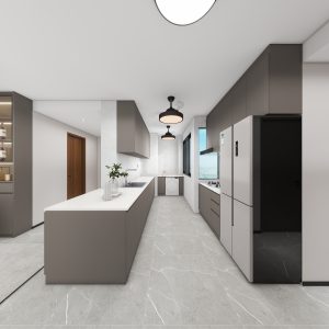 Dining Cabinet  with Glass Door (5 feet)