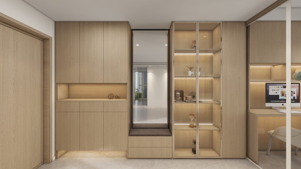 Foyer Full Height Shoes Cabinet (12 feet)