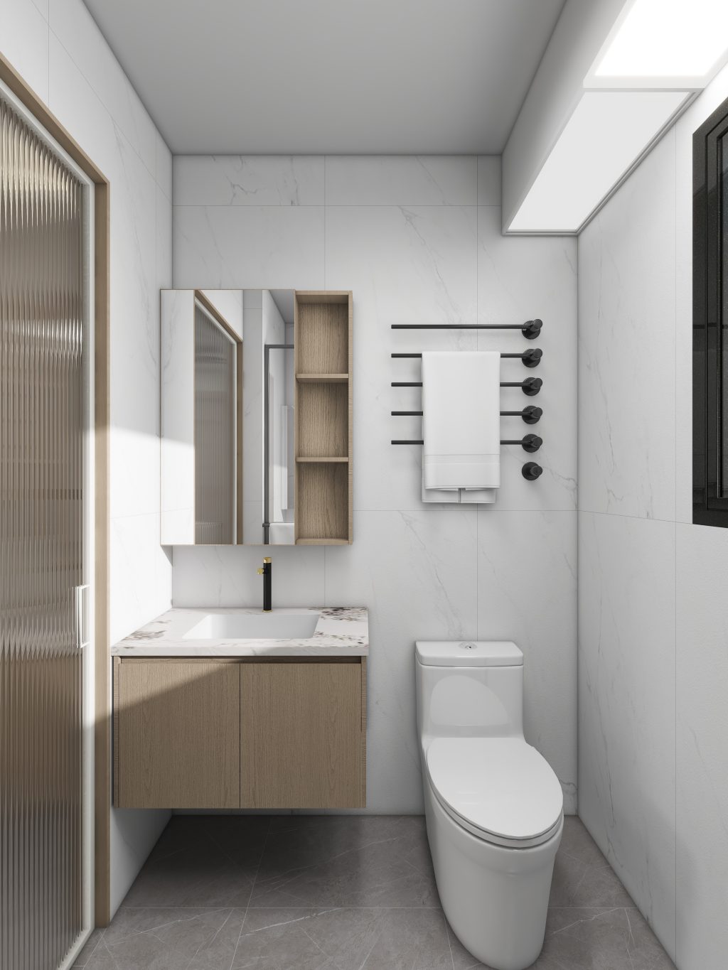 Sembawang Sun Sails 5-Room Design A (Kitchen, Master Bedroom, and Bathroom Cabinets)
