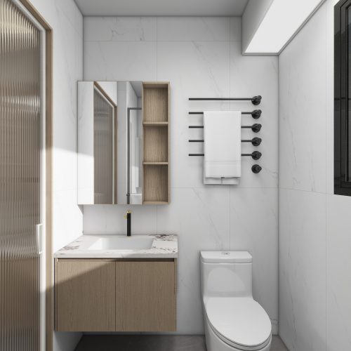 Sembawang Sun Sails 5-Room Design A (Kitchen, Master Bedroom, and Bathroom Cabinets)
