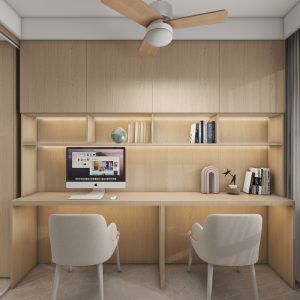 Study Room Top Hung Cabinet with Study Table  (20 feet)