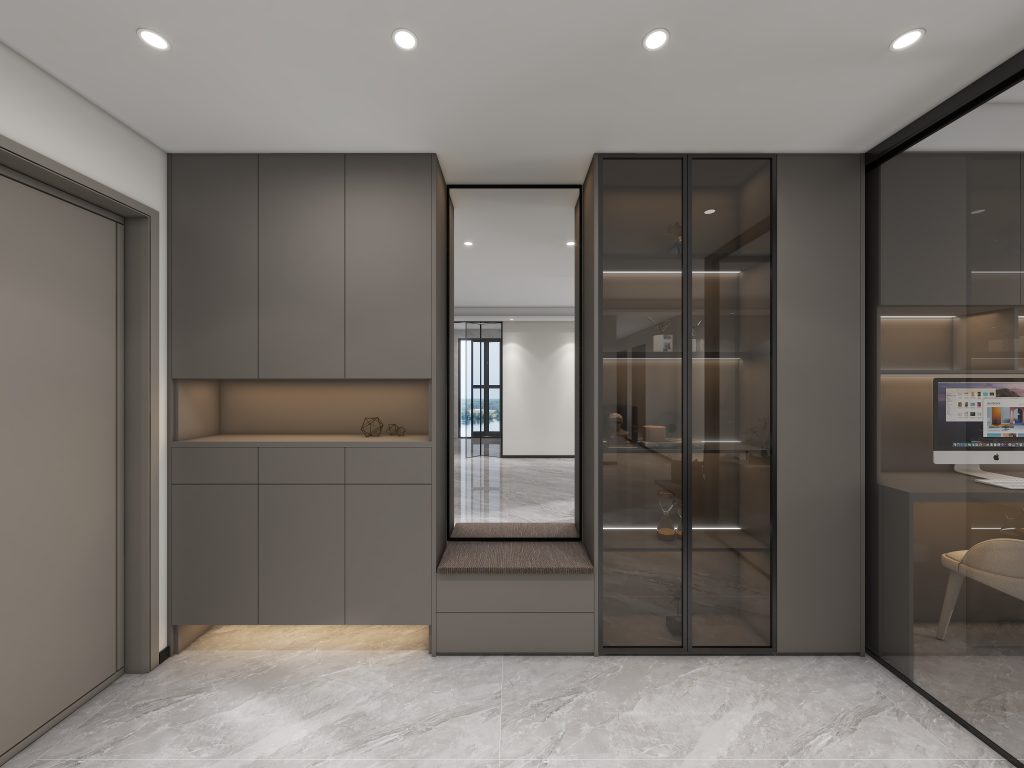 Foyer Full Height Shoes Cabinet (12 feet)