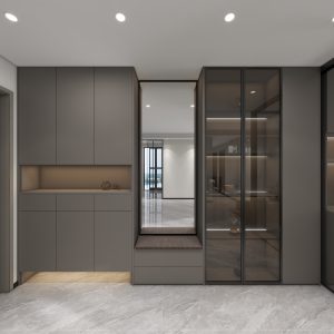 Foyer Full Height Shoes Cabinet (12 feet)