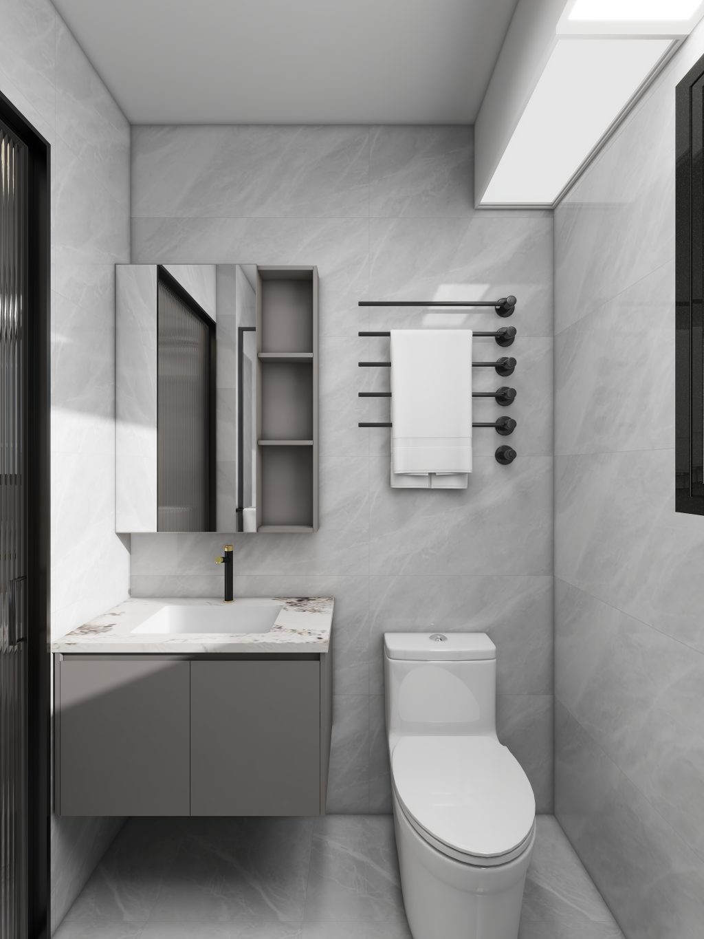 Common Bathroom Top & Bottom Cabinets (5 feet)