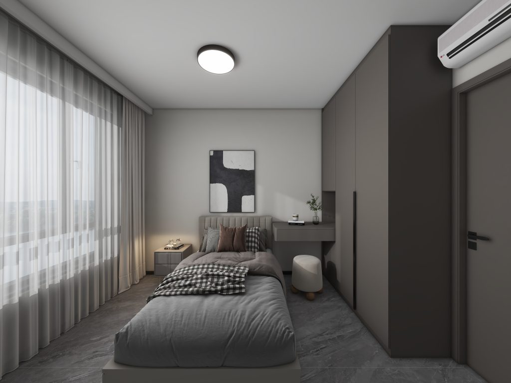 Bedroom 1 Casement Wardrobe with Dressing Table (7 feet)