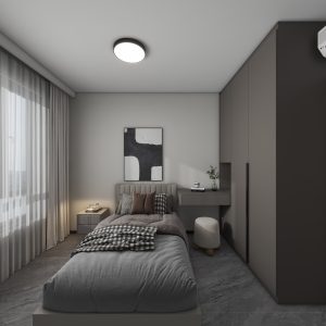 Bedroom 1 Casement Wardrobe with Dressing Table (7 feet)