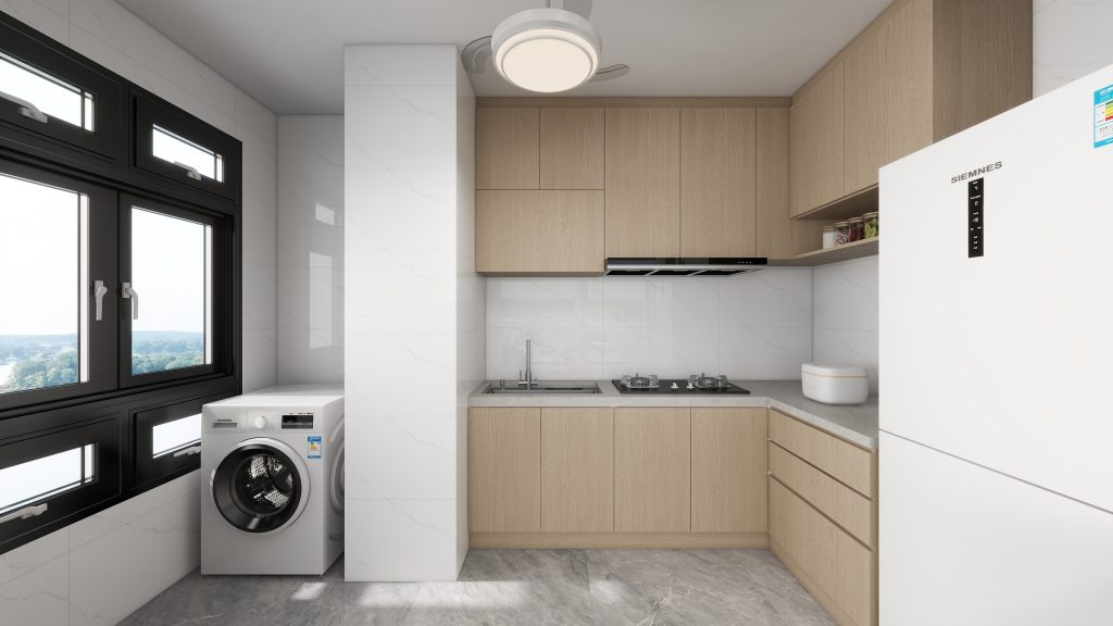 Sembawang Sun Sails 2-Room Design B (Kitchen, Master Bedroom, and Bathroom Cabinets)