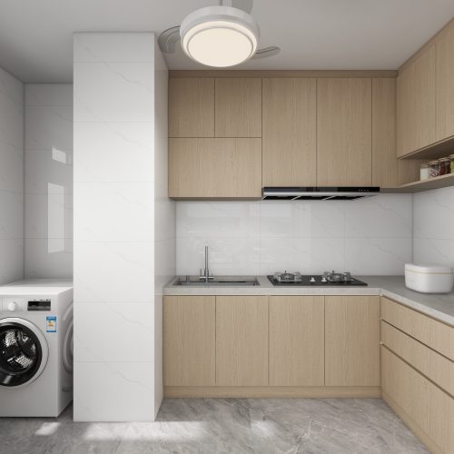 Sembawang Sun Sails 2-Room Design B (Kitchen, Master Bedroom, and Bathroom Cabinets)