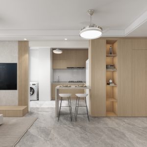 Living Tv Console & Feature Wall  (6 feet)