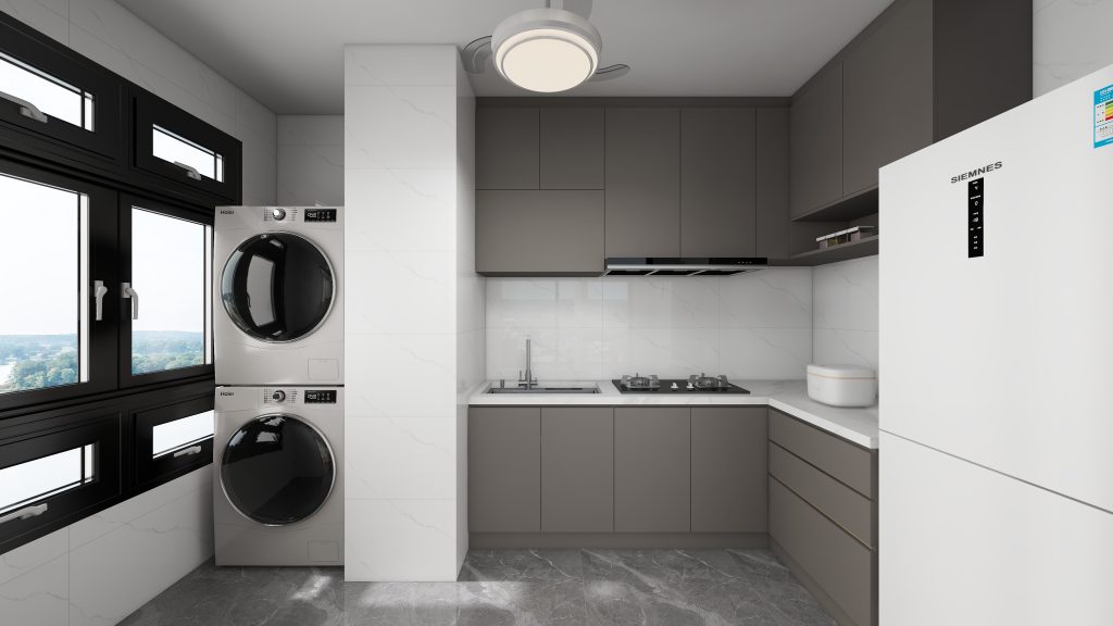 Sembawang Sun Sails 2-Room Design C (Kitchen, Master Bedroom, and Bathroom Cabinets)