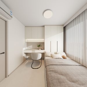 Bedroom 1 bedTatami Platform Bed with Casement Wardrobe (14.5 feet)