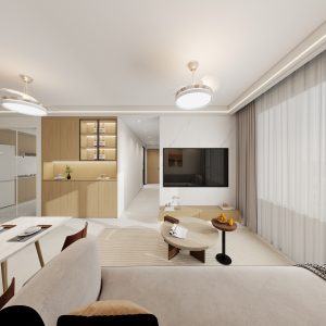 Living Suspended Tv Console & Feature Wall  (6 feet)