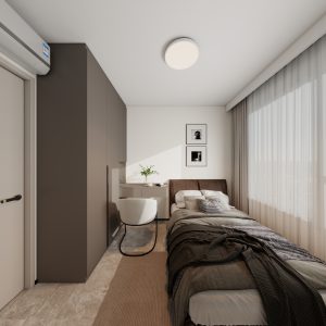 Bedroom 1 Casement Wardrobe with Dressing Table (7 feet)
