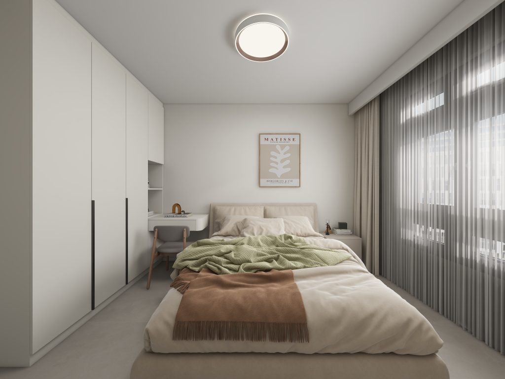 Bedroom 1 Casement Wardrobe with Dressing Table (8 feet)