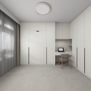 Bedroom 2 Space Saving Beds with Casement Wardrobe with Open Shelves (15.5 feet)