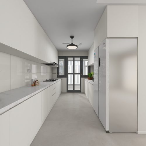 Tampines Green Emerald 5-Room Design A (Kitchen, Master Bedroom, and Bathroom Cabinets)