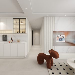 Living Suspended Tv Console & Feature Wall  (10 feet)