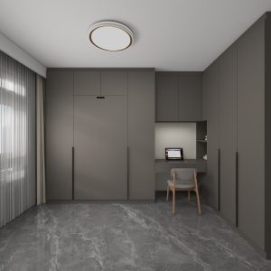 Bedroom 2 Space Saving Beds with Casement Wardrobe with Open Shelves (15.5 feet)