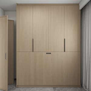 Bedroom 1 Full Height Space Saving Beds with Storage Cabinet (7 feet)