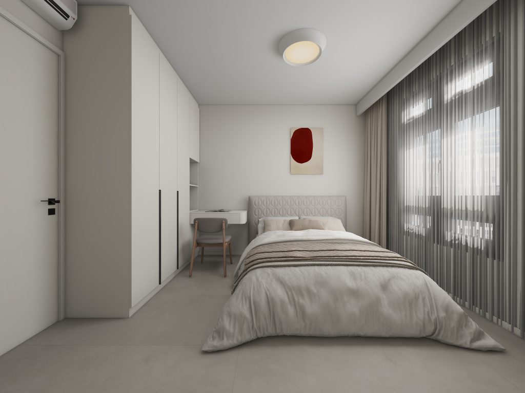 Bedroom 1 Casement Wardrobe with Dressing Table (8 feet)