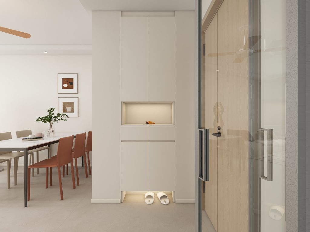 Foyer Full Height Shoes Cabinet  (2.5 feet)