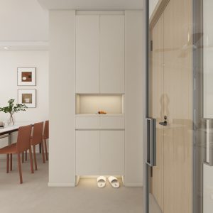 Foyer Full Height Shoes Cabinet  (2.5 feet)