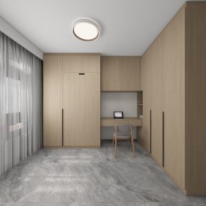 Bedroom 2 Space Saving Beds with Casement Wardrobe with Open Shelves (15.5 feet)