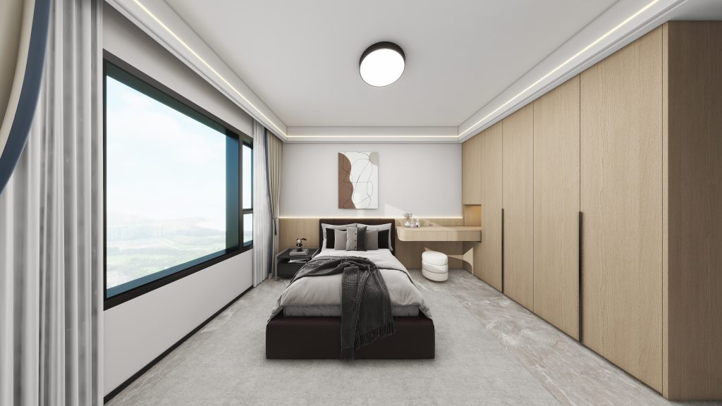 Bedroom 1 Casement Wardrobe with Dressing Table (8 feet)