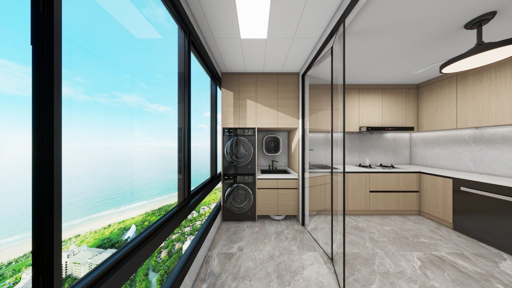 Woodgrove Edge 3 (5) Woodgrove Edge 4-Room Design B  (Kitchen, Master Bedroom, and Bathroom Cabinets)