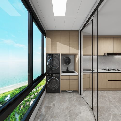 Woodgrove Edge 3 (5) Woodgrove Edge 4-Room Design B  (Kitchen, Master Bedroom, and Bathroom Cabinets)