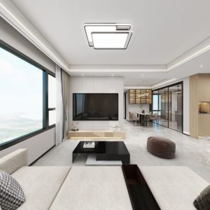 Living Suspended Tv Console & Feature Wall  (7 feet)
