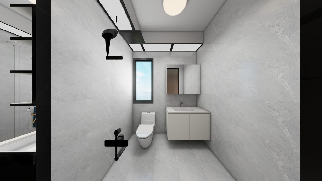 Common Bathroom Top & Bottom Cabinets (5 feet)