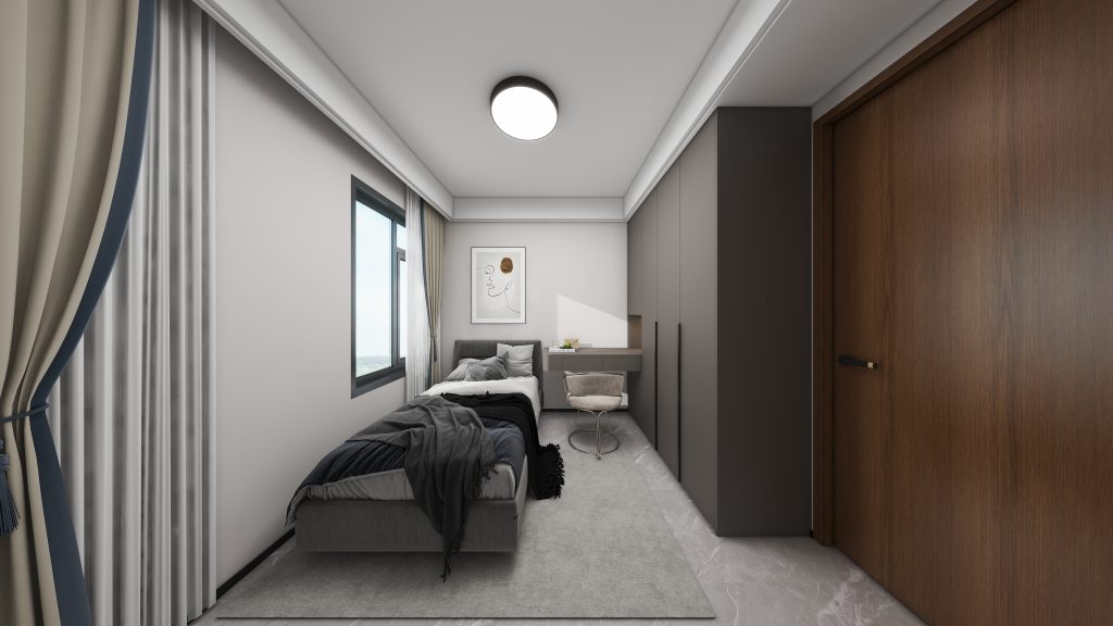 Bedroom 1 Casement Wardrobe with Dressing Table (8 feet)