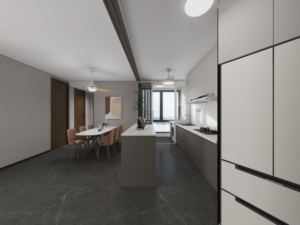 Kitchen Island with Sintered Stone (8 feet)