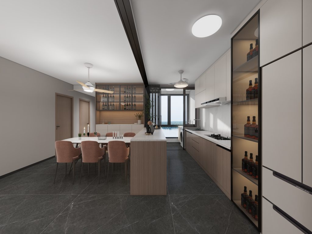 Woodgrove Edge 5-Room Design C (Kitchen, Master Bedroom, and Bathroom Cabinets)