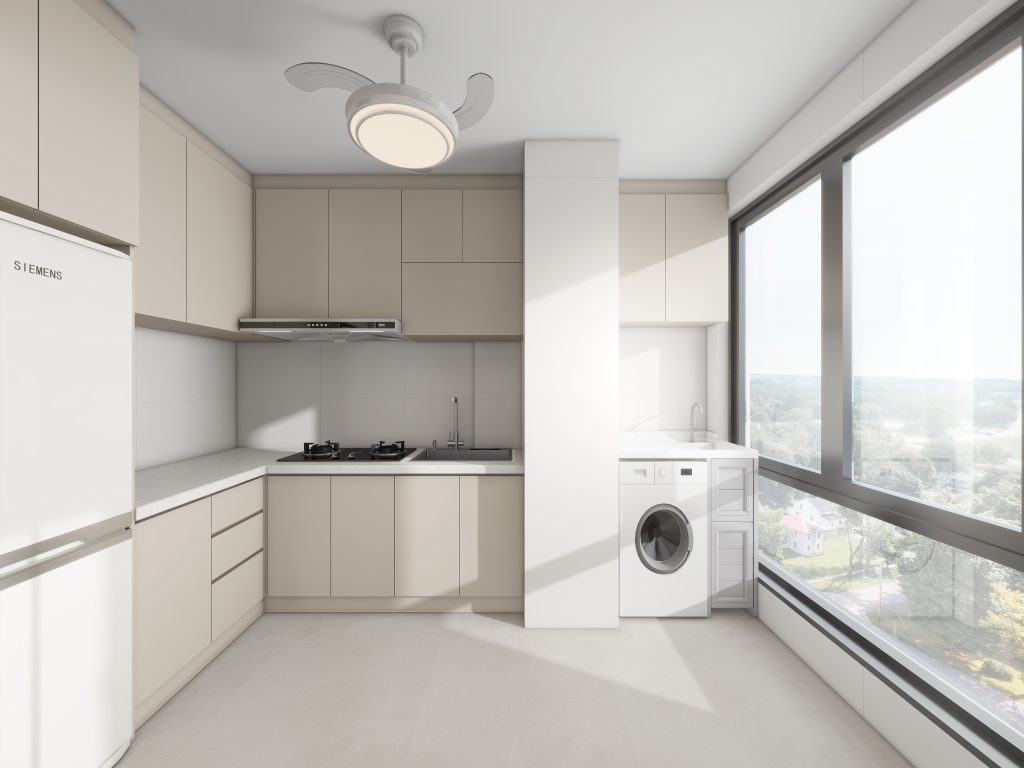 Woodgrove Edge 2-Room Design A (Kitchen, Master Bedroom, and Bathroom Cabinets)