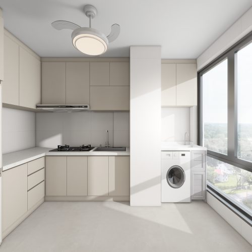 Woodgrove Edge 2-Room Design A (Kitchen, Master Bedroom, and Bathroom Cabinets)