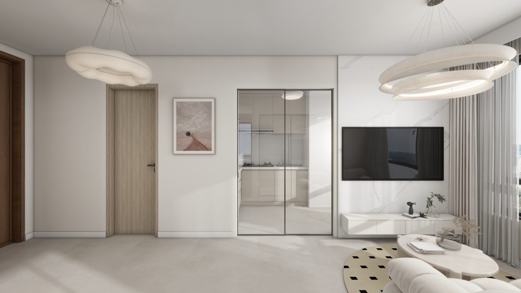 Living Suspended Tv Console & Feature Wall (6 feet)