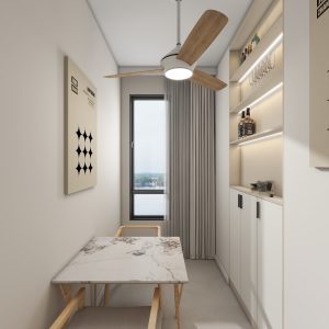 Dining Full Height Storage & Display cabinet  (4 feet)
