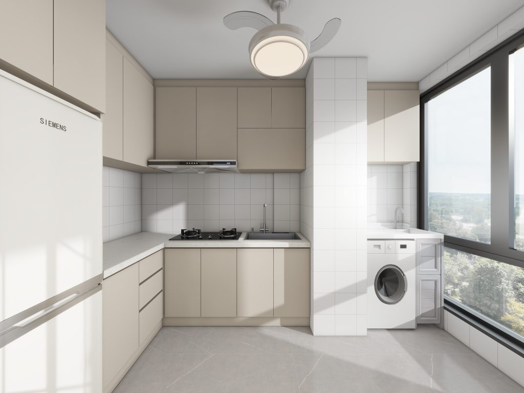Woodgrove Edge 2-Room Design B (Kitchen, Master Bedroom, and Bathroom Cabinets)