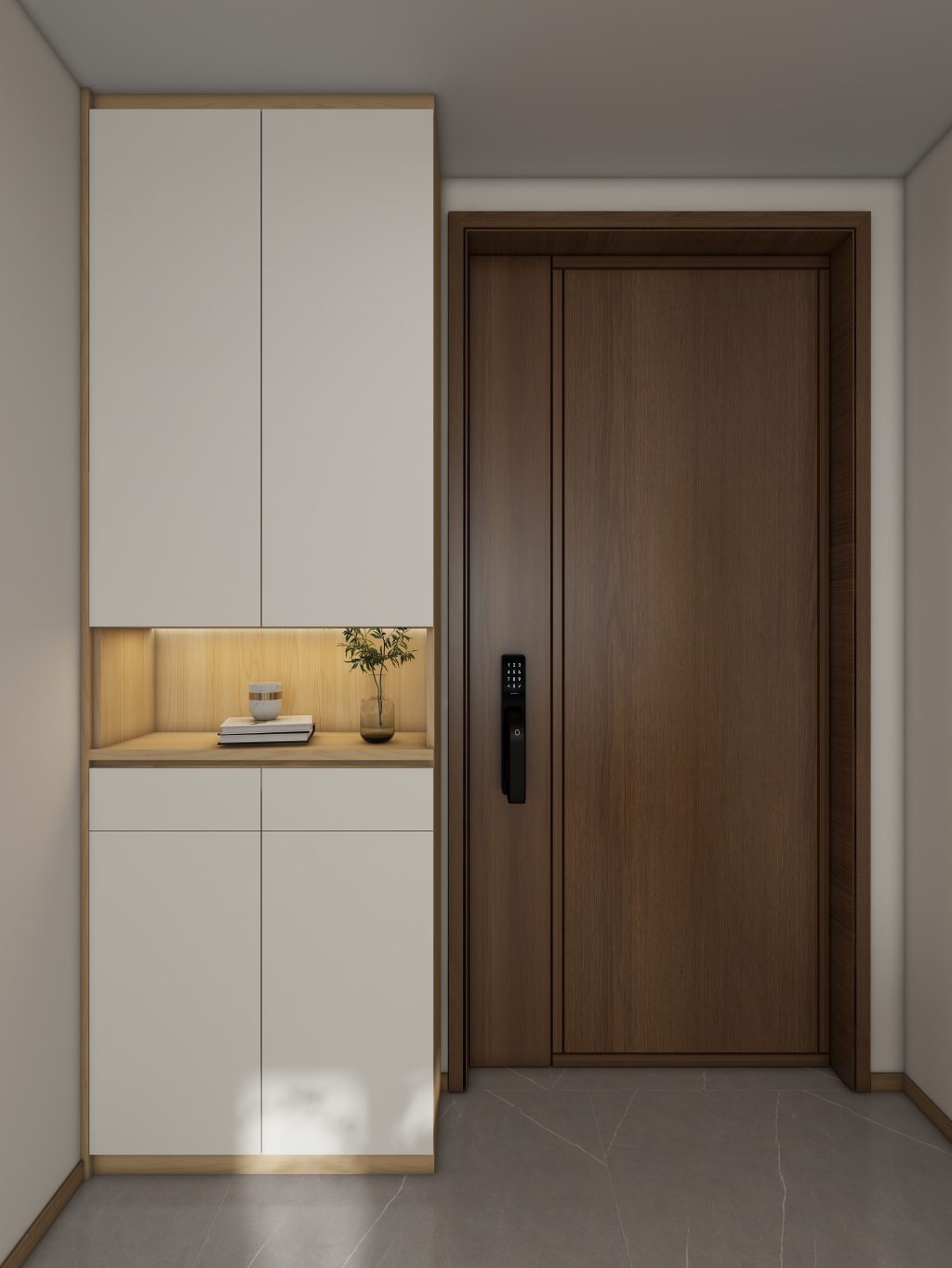 Foyer Full Height Shoes Cabinet  (3 feet)