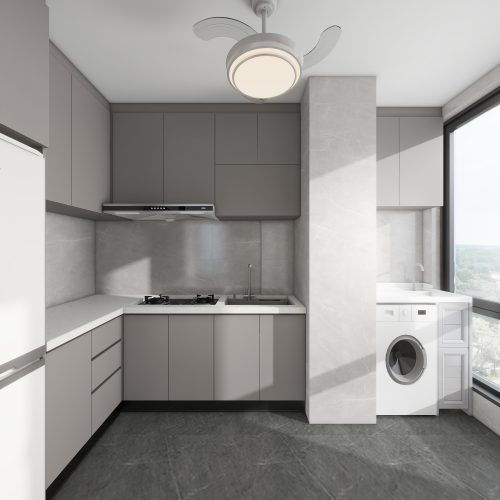 Woodgrove Edge 2-Room Design C (Kitchen, Master Bedroom, and Bathroom Cabinets)